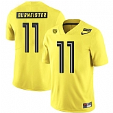 Oregon Ducks 11 Braxton Burmeister Yellow Nike College Football Jersey Dzhi,baseball caps,new era cap wholesale,wholesale hats
